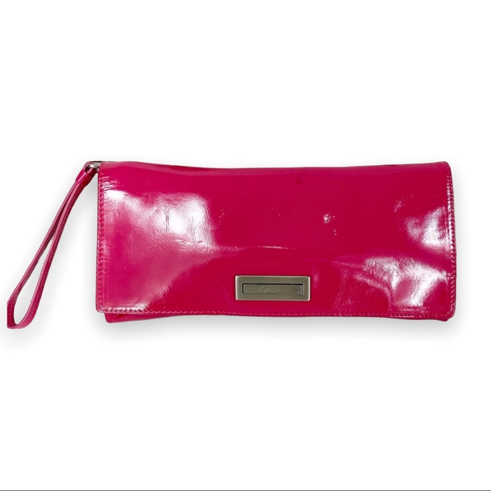 Cole Haan Hot Pink Large Clutch Purse - Picture 1 of 8